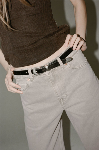 Our Legacy 2cm Belt in Black | NONNA