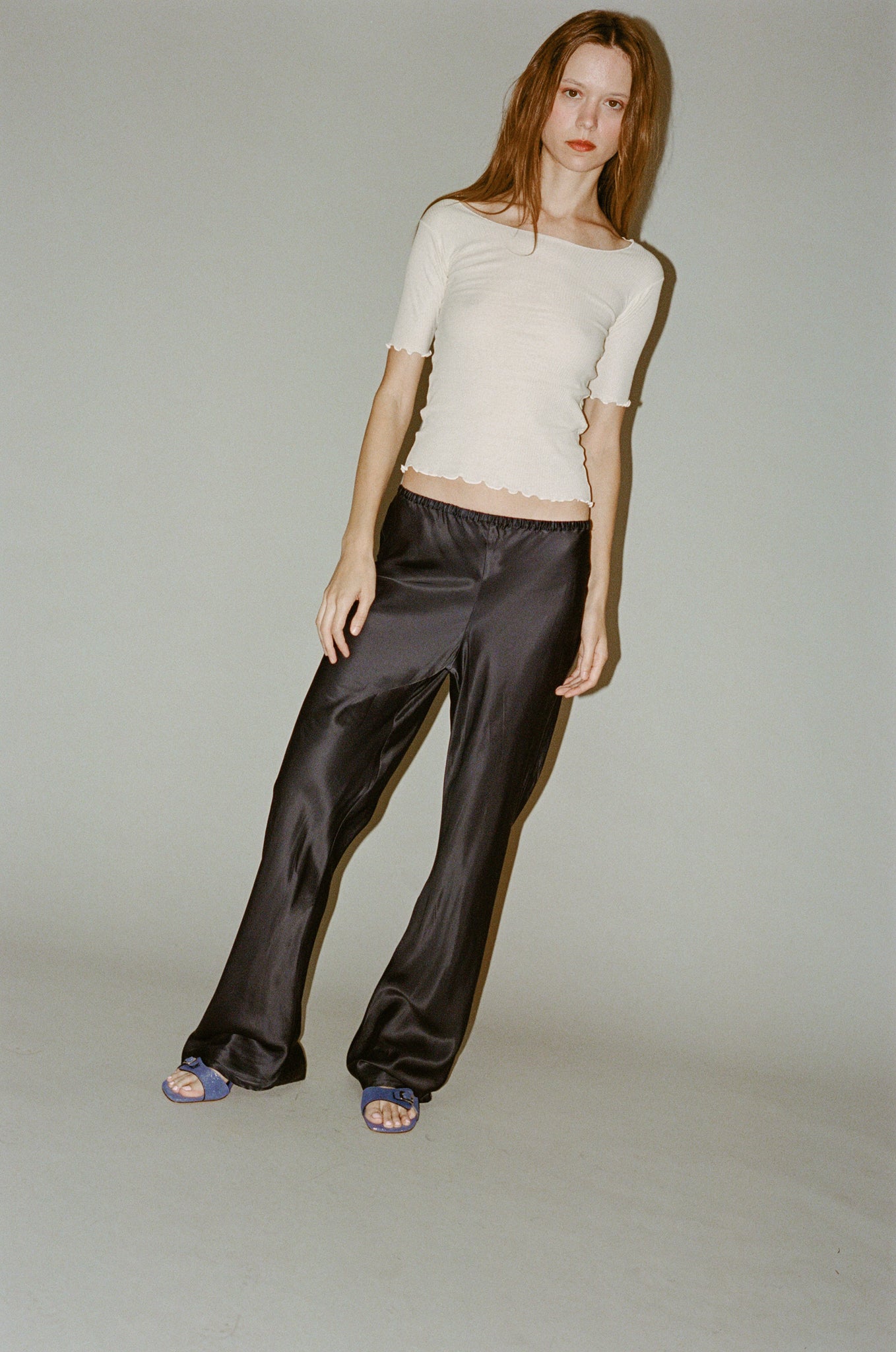 Baserange Dydine Pants in Blue Black