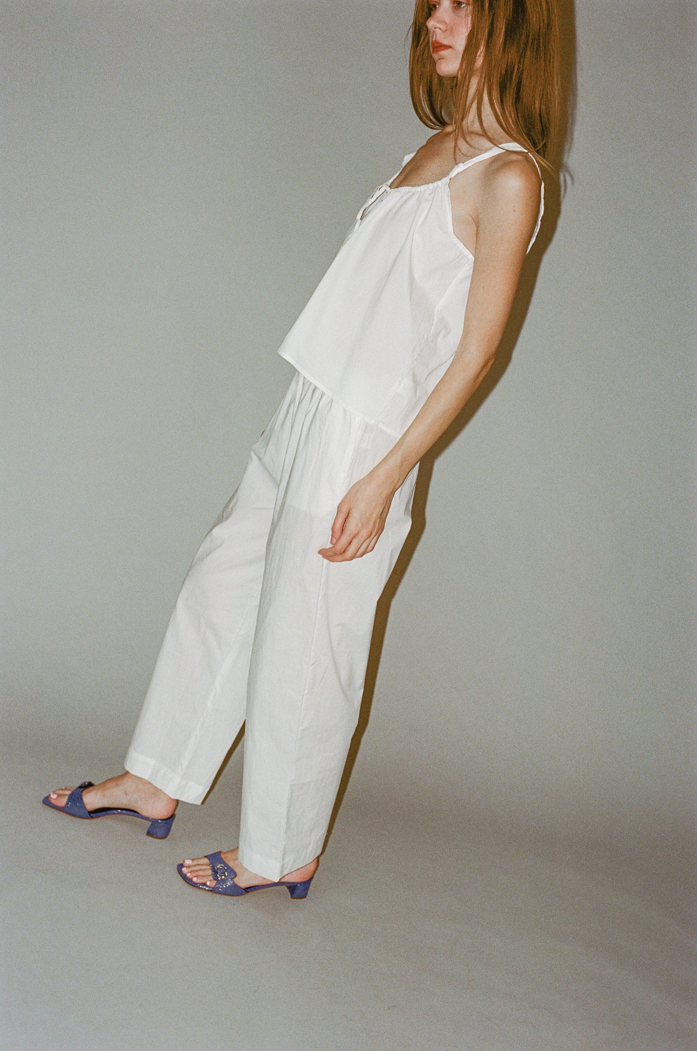 Deiji Studios Cotton Bind Top in White