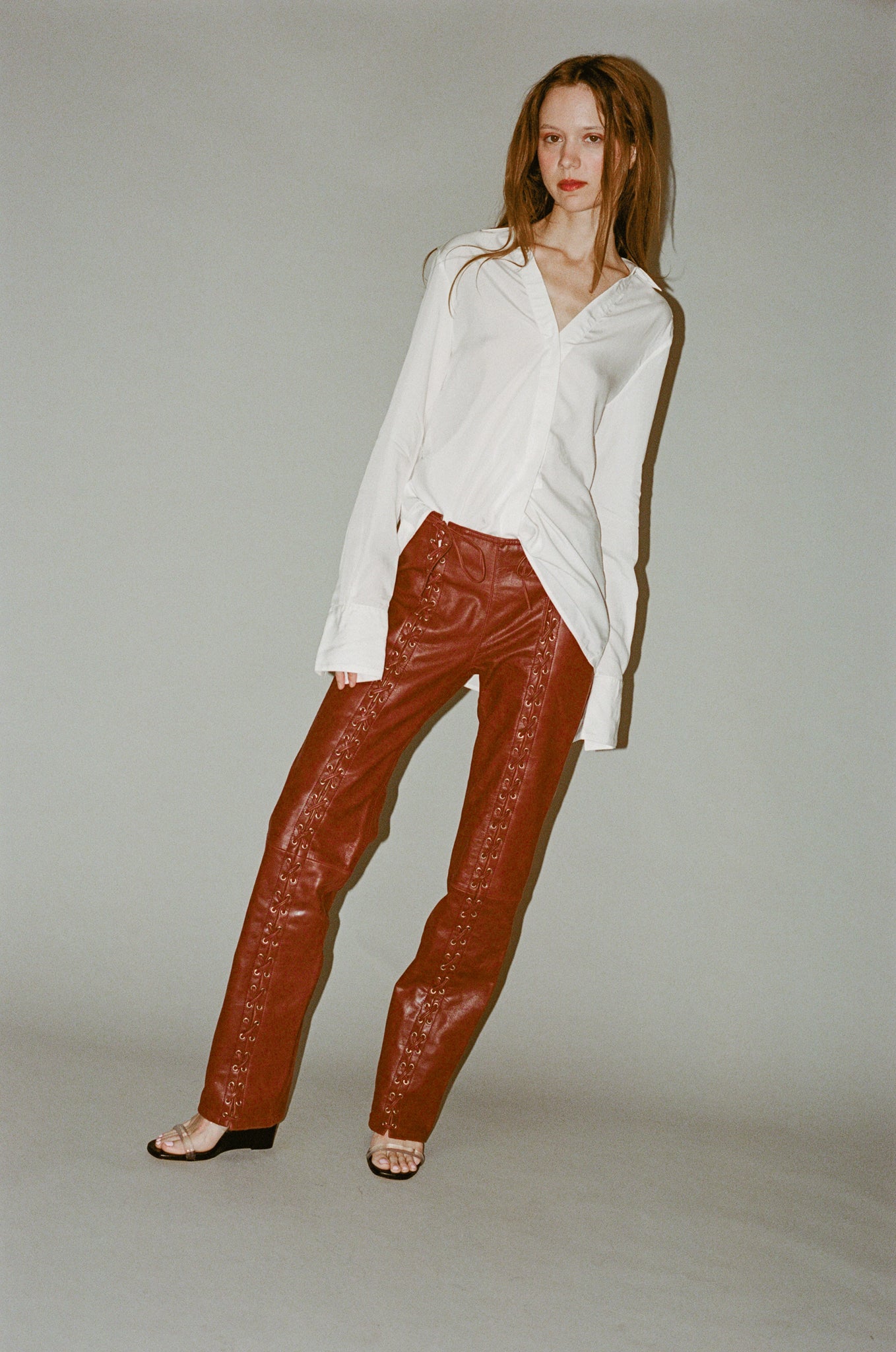 Saks Potts Christina Pants in Burgundy