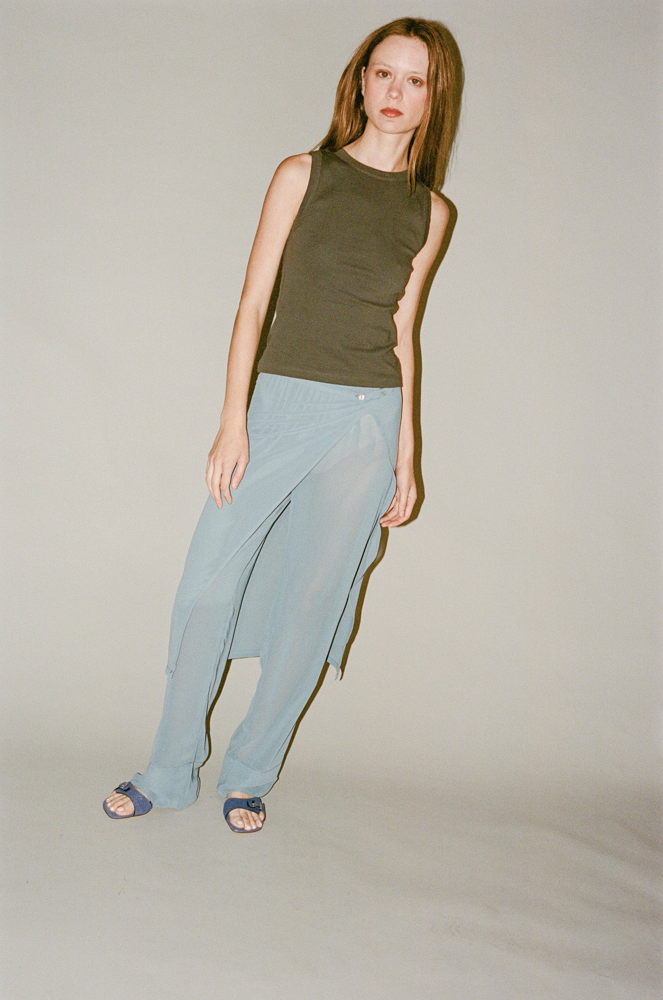 Teira 1996 Amalie Pant in Dove Blue