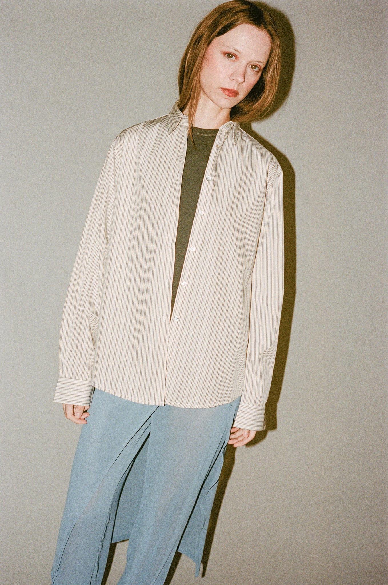 Teira 1996 Frederikke Shirt in Toffee Stripe