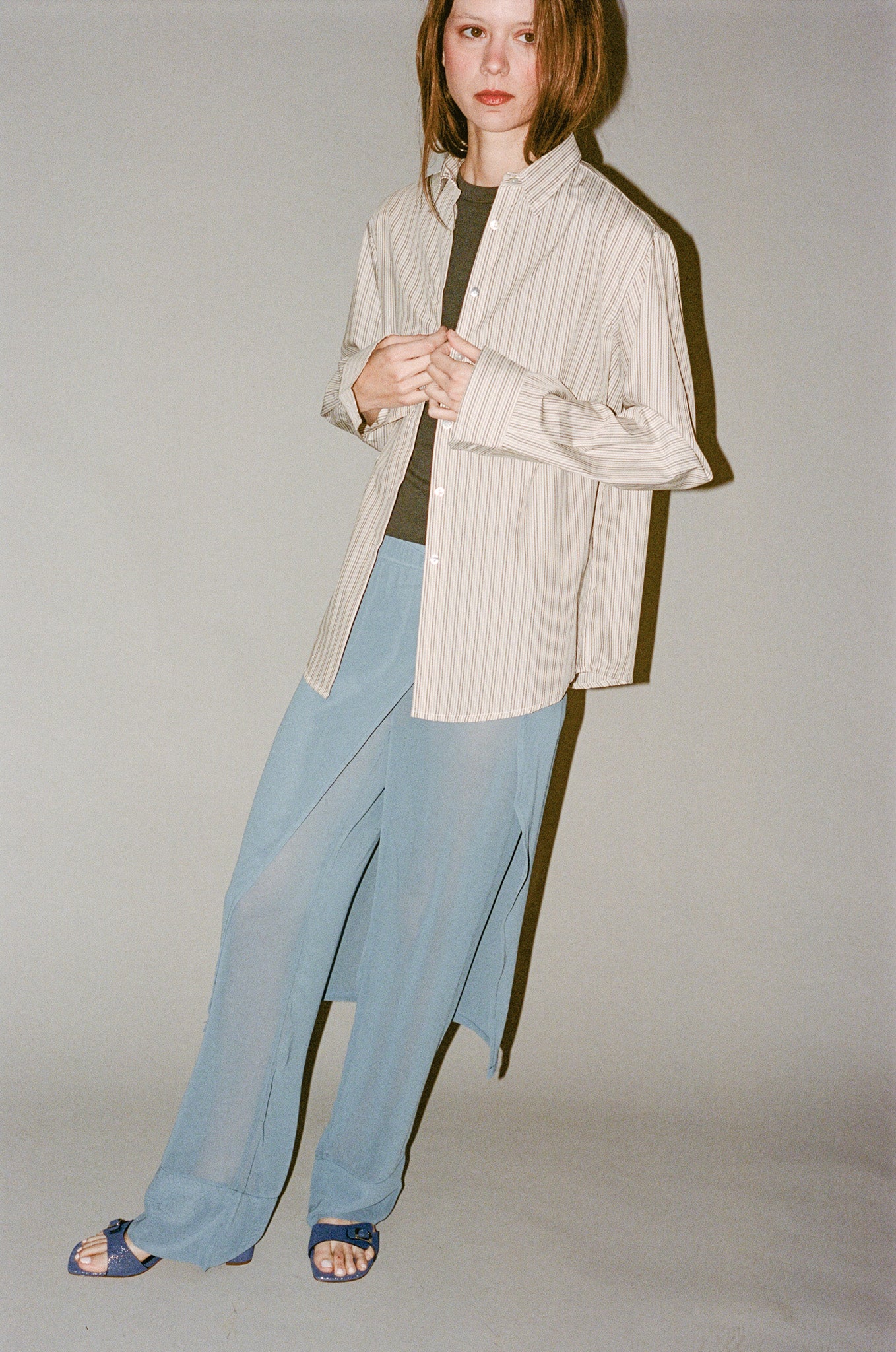 Teira 1996 Frederikke Shirt in Toffee Stripe