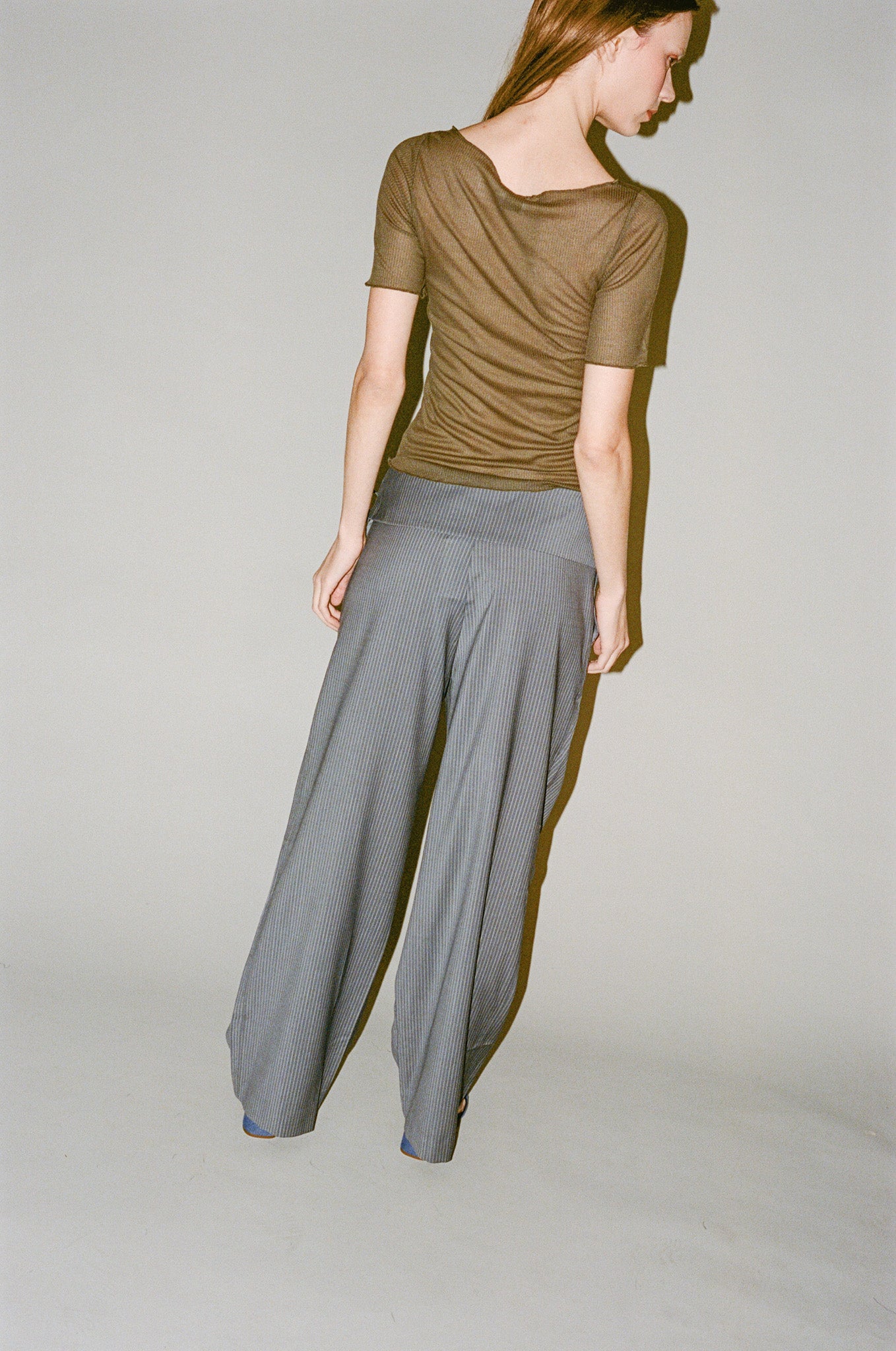 Deiji Studios Square Knit Tee in Stone