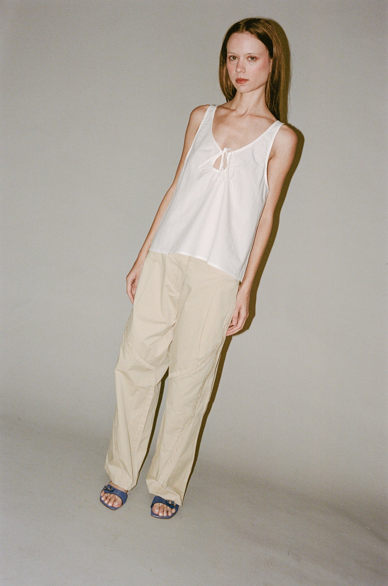 Deiji Studios Channel Pant in Stone