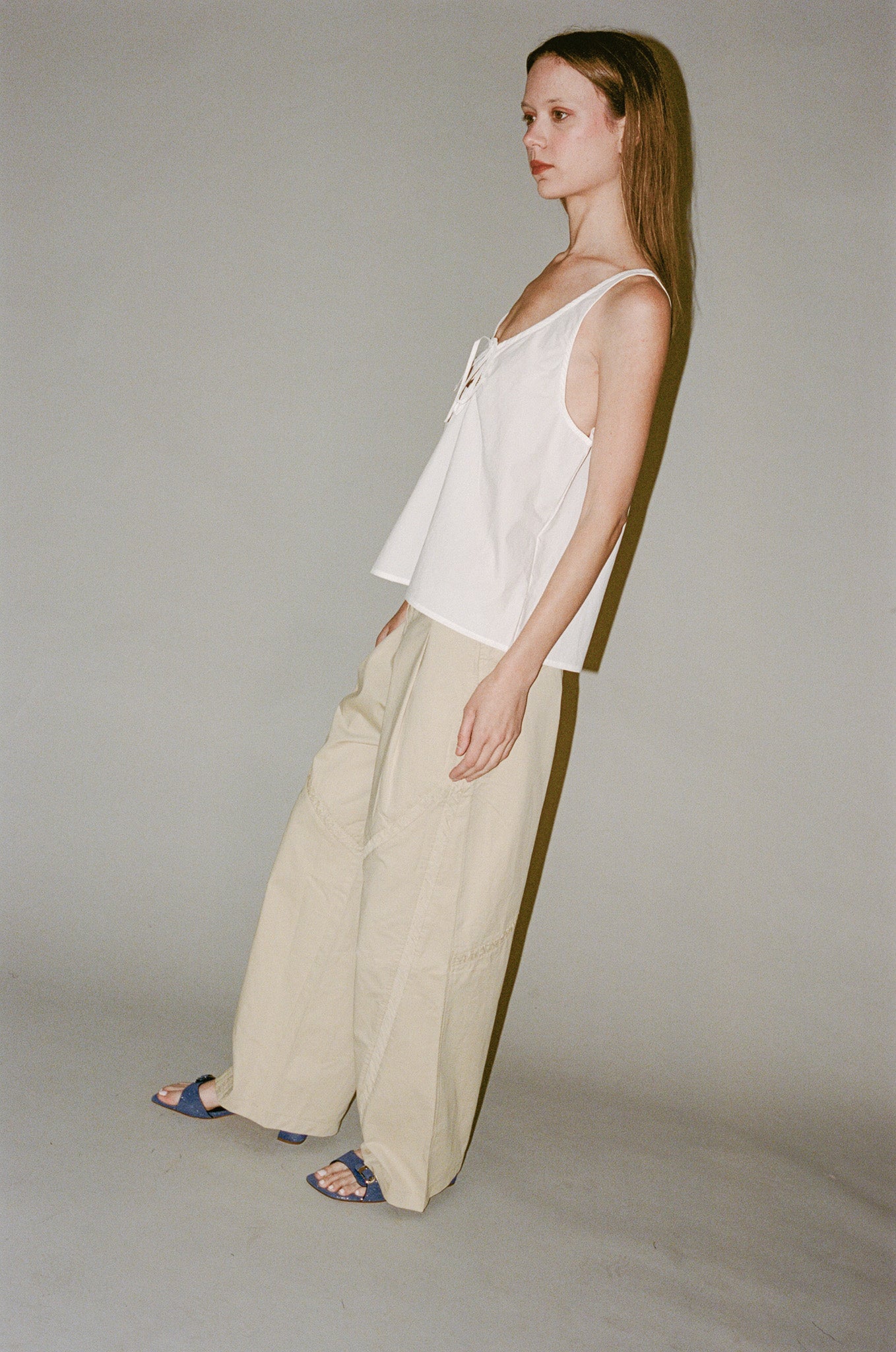 Deiji Studios Channel Pant in Stone