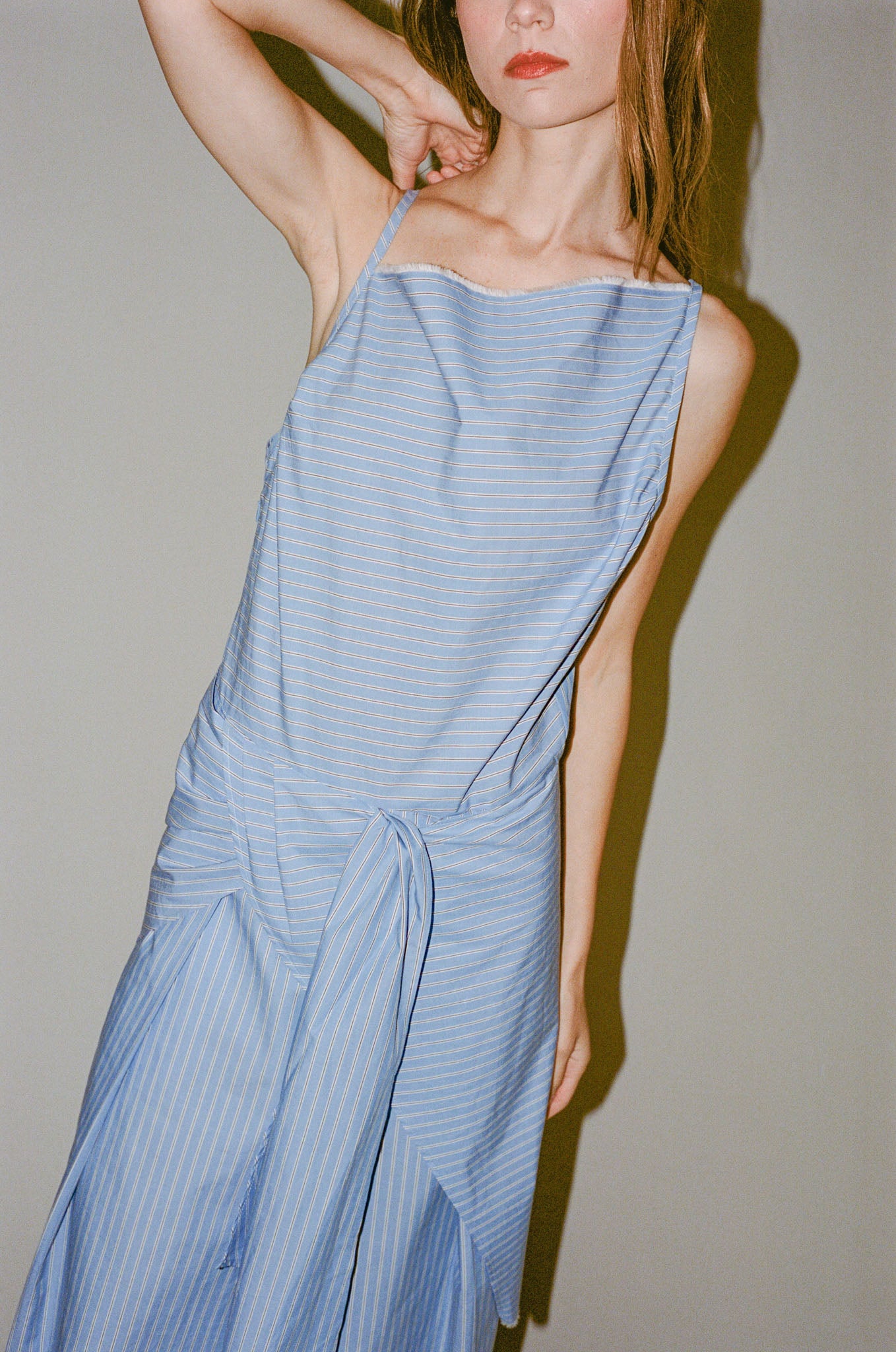 Chelsea Mak Sylvan Dress in Cerulean Stripe